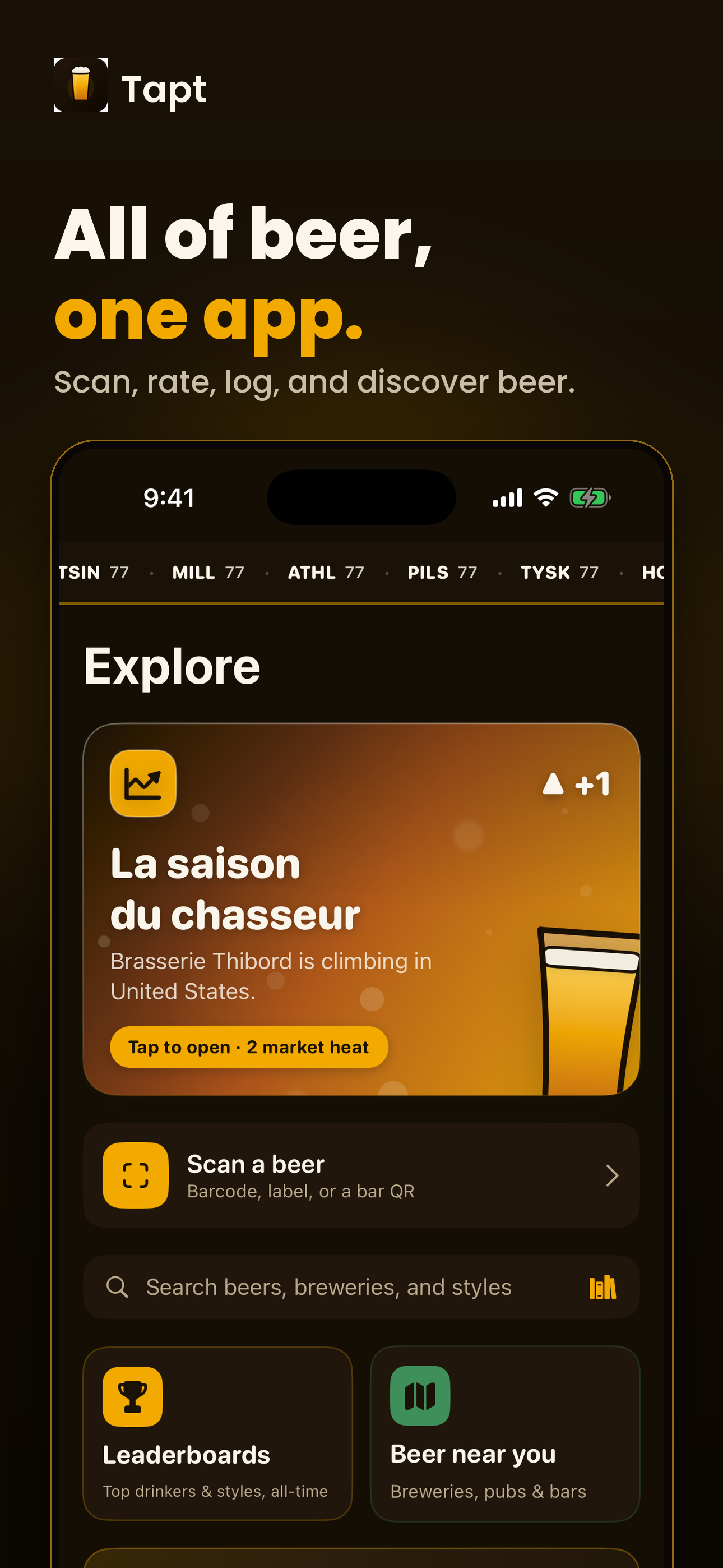 Tapt preview: all of beer, one app