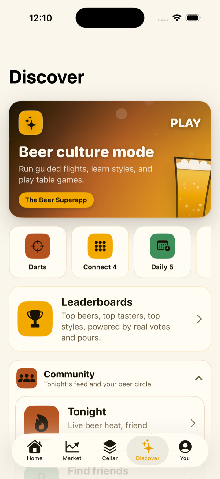 Discover beers